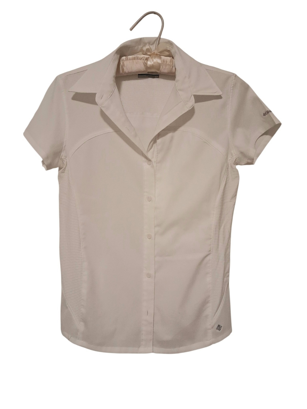 Columbia Short-Sleeve Women's Button Shirt Omni-shade Size S/P